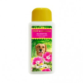 Пчелодар- Шампунь гигиенический для собак с мёдом и геранью, 250 мл